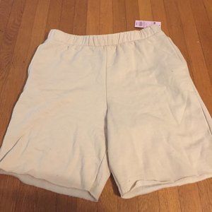 Cream Sweatshorts